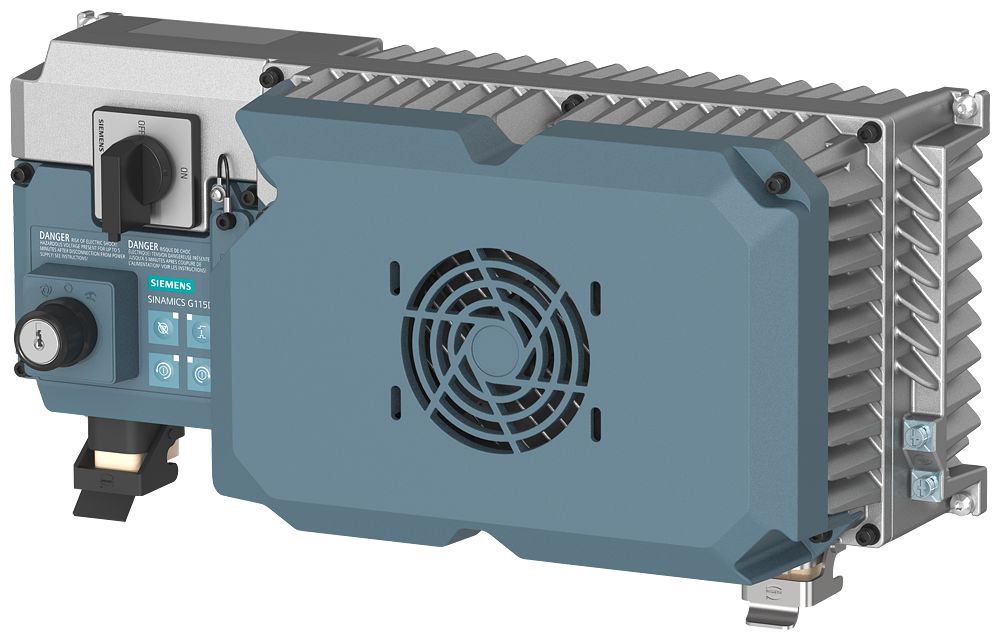 Siemens Inverter Drive, 7.5 kW, 3 Phase, 380 → 480 V, 17.1 A, SINAMICS G115D Series | 6SL3520-0XM07-5AB0