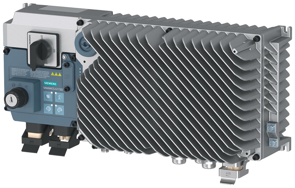 Siemens Inverter Drive, 2.2 kW, 3 Phase, 380 → 480 V, 5.9 A, SINAMICS G115D Series | 6SL3520-1XE02-2AA0