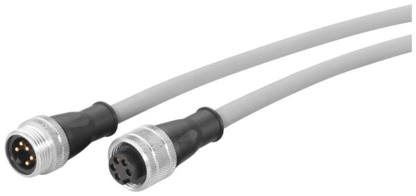 Siemens Straight Male 7/8 in Circular to Female 7/8 in Circular Sensor Actuator Cable, 300mm