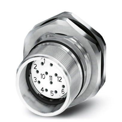 Phoenix Contact Circular Connector, 12 Contacts, Front Mount, M23 Connector, Socket | 1619788