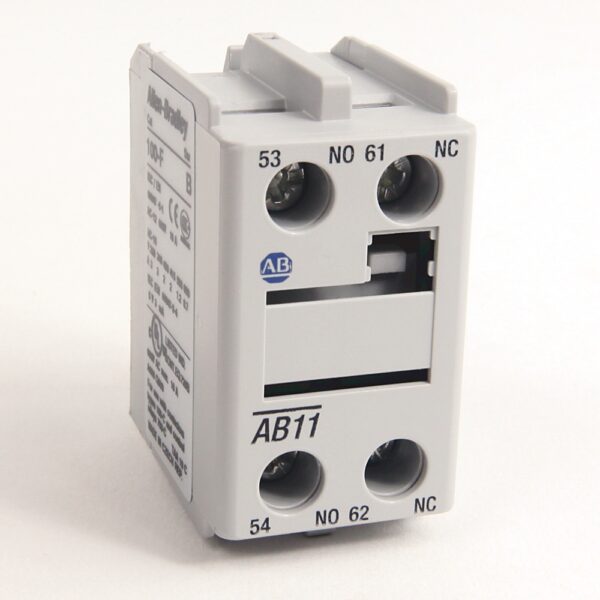 Allen Bradley Auxiliary Contact Block, 4 Contact, 3NC/1NO, Front Mounting, 100-FA13 100-C