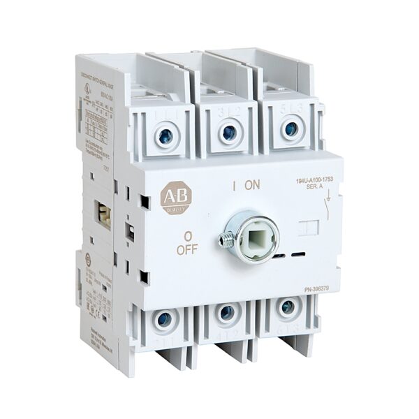 Allen Bradley 3 Pole Isolator Switch - 60A Maximum Current