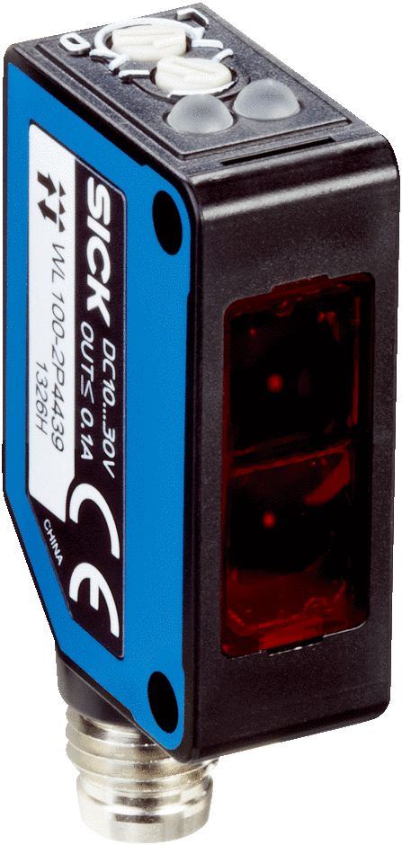 SICK Retroreflective Photoelectric Sensor, Miniature Sensor, 0.01 → 7.2 mm Detection Range | WL100-2P4430S23