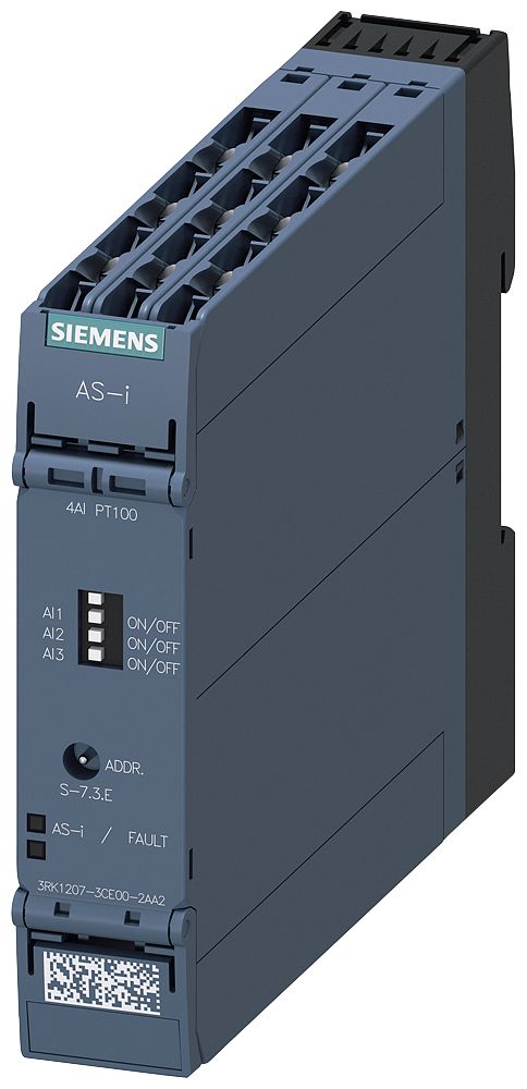 Siemens AS-I SlimLine Compact Series Analog I/O Module for Use with Control Cabinet, Analog | 3RK12073CE002AA2