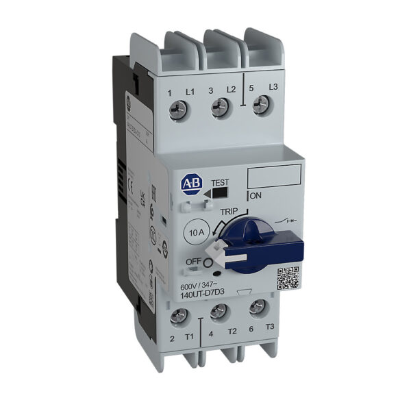 Allen Bradley, 140UT MCCB 3P 15A, Breaking Capacity 65 kA, Fixed Mount