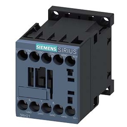 Siemens SIRIUS 3RH2 Contactor Relay, 24 V dc Coil, 4-Pole, 10 A, 4NO, 690 V ac | 3RH2140-1BB40-1AA0