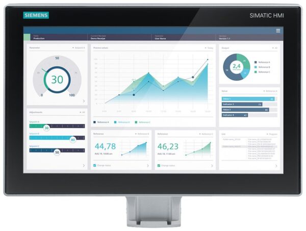 Siemens 6AV2128 Series SIMATIC HMI Panel - 15.6 in, TFT Display, 1366 x 768