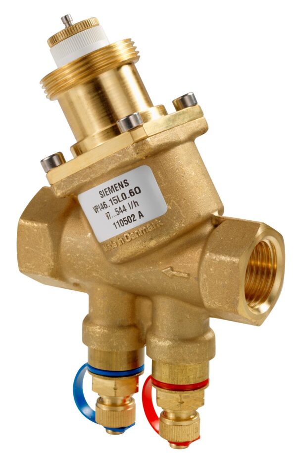 Siemens Manual Automatic Hydraulic Balancing of Terminal Units Pneumatic Manual Control Valve S55264 Series, R 1/2,