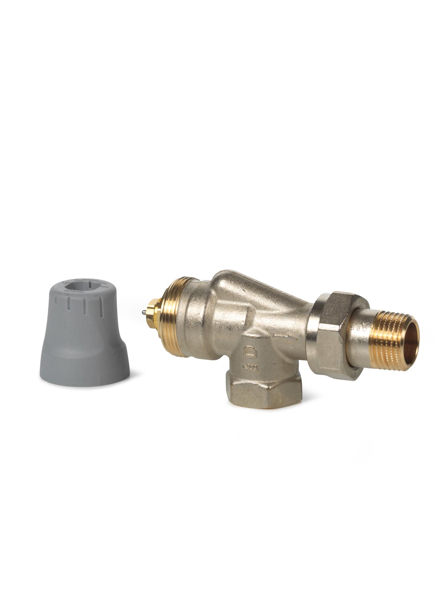 Siemens Brass 1/2 in R Male to 1/2 in Rp Female Thermostatic Radiator Valve | VUN215 / BPZ:VUN215