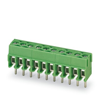 Phoenix Contact PT Series PCB Terminal Block, 9-Contact, 3.5mm Pitch, PCB Mount, 1-Row, Screw Termination | 1984688