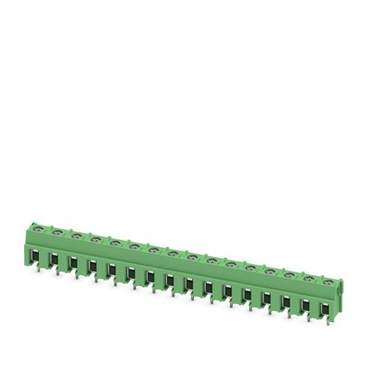 Phoenix Contact PT Series PCB Terminal Block, 16-Contact, 7.5mm Pitch, PCB Mount, 1-Row, Screw Termination | 1988244