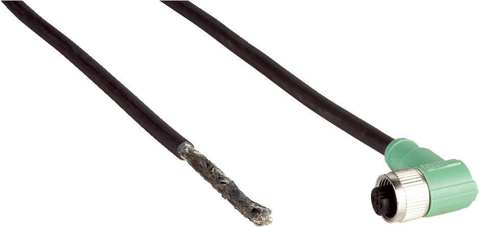 SICK Right Angle Female 5 way M12 to 5 way Unterminated Connector & Cable, 10m | DOL-1205-W10MAC