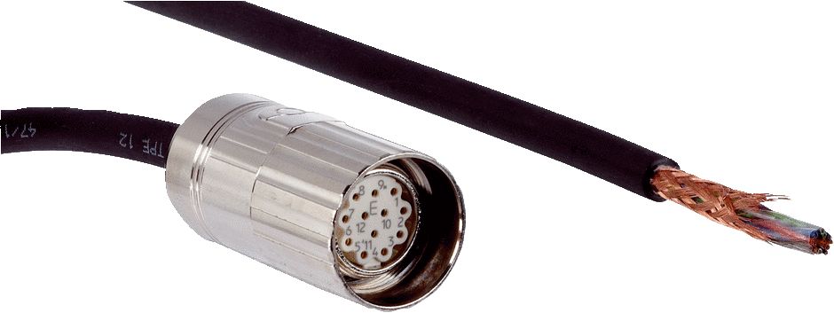 SICK Straight Female 12 way M23 to Unterminated Connector & Cable, 2m | DOL-2312-G02MLD1