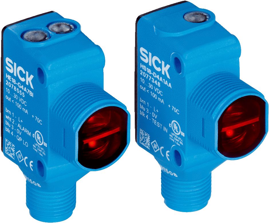 SICK Through Beam Photoelectric Sensor, Rectangular Sensor, 25 m Detection Range | HSE18-A4A2BH