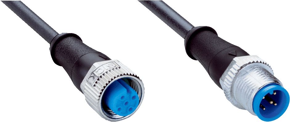 SICK Straight Female 5 way M12 to Straight Male 5 way M12 Connector & Cable, 3m | YF2A15-030UB5M2A15 / 2104350