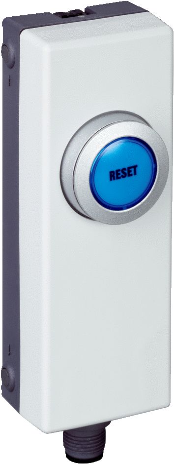 SICK Slow Action Control Station Switch - 1NO, PBT, 1 Cutouts, Blue, +/-, IP65 | ER12-SB3C4 / 6051330